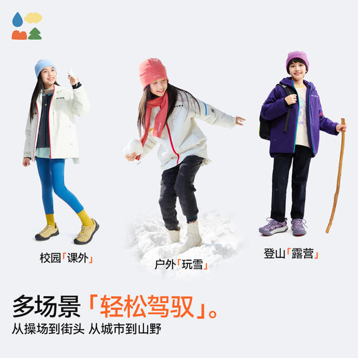 【简约派克棉服外套】森林棠25冬季新款儿童轻软撞色户外运动保暖棉服81453012 商品图4