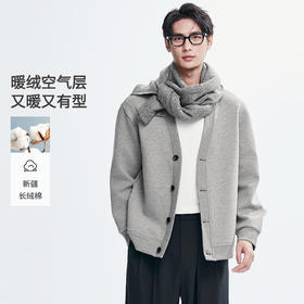 棉仓366808003-热暖空气层开衫卫衣
