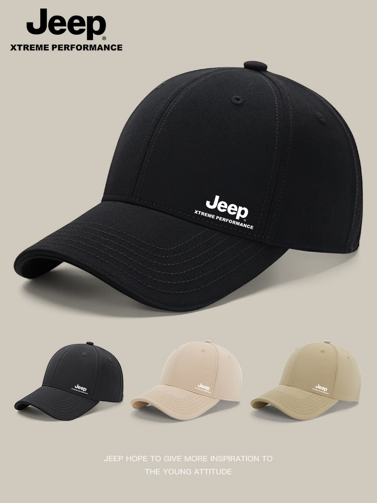 JEEP户外运动遮阳透气百搭防晒时尚鸭舌帽男女休闲立体棒球帽XB304