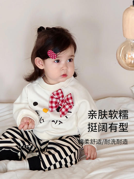 【韩系超萌秋款！A类棉更放心】女童秋季休闲套装韩版女宝宝超萌卡通长袖卫衣卫裤外出两件套。hb 商品图2