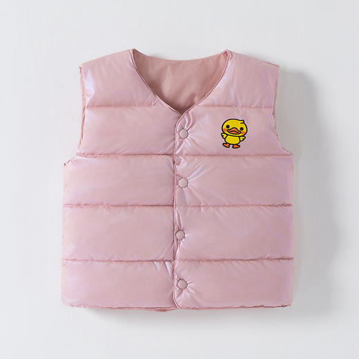 小黄鸭儿童棉马甲2025秋冬新款中小童外穿百搭坎肩男女宝宝加厚保暖背心 商品图4