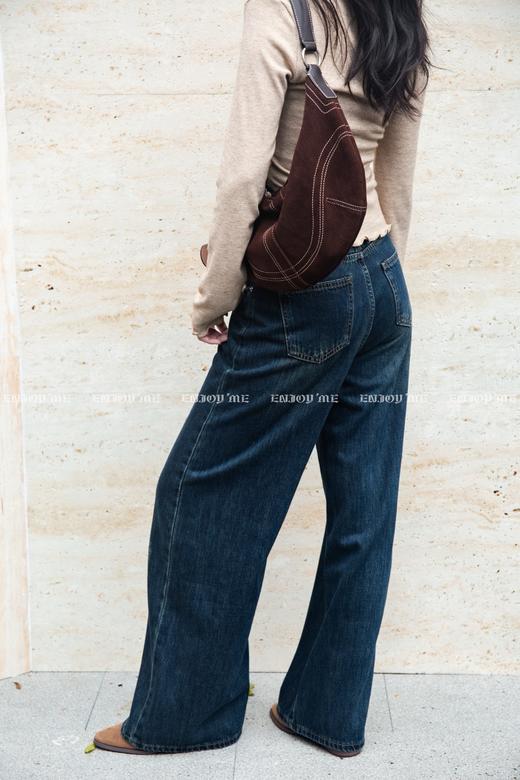 【门店同款】ENJOY冬季豹纹腰带窄版阔腿裤 167100716 商品图2