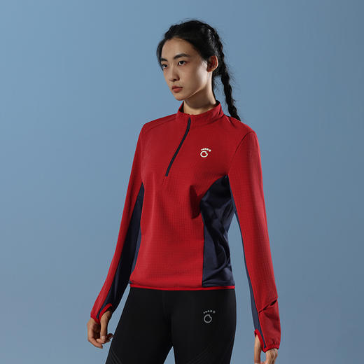 原创单品丨男女半开拉链方格外套 吸湿速干 蓄暖方格 内劲十足 增加摆臂活动度 多功能袖口 护手掌 看跑表 商品图1