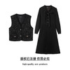 奢姿大码女装2025秋装新款胖妹妹轻奢休闲马甲百褶连衣裙套装9953994202AB 商品缩略图0