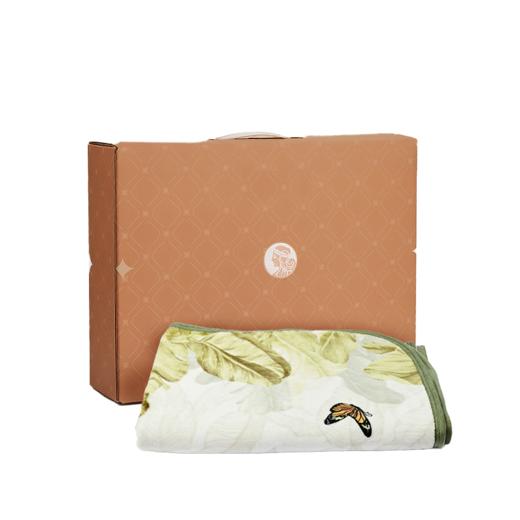 罗莱悦礼 雨林蕉影法兰绒毯 100*150cm 商品图5