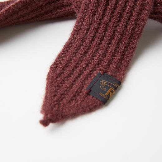 ROMI STUDIO“秋冬暖意”100%绵羊毛复古红毛织哑光围巾RWCAPT5409 商品图4