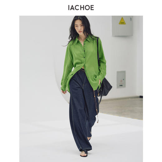 棉仓3631519001-活性染阔腿牛仔裤 商品图4