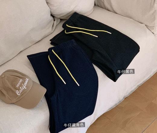 老米优品🎈3-5天发！温暖帅气的羊毛牛仔弯刀裤！450g高克重，品质nice~~  柔软舒适又保暖，挺括有型，微微镰刀的裤型设计显腿长，各种身材轻松驾驭； 商品图3