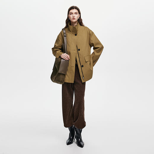 棉仓366609004-抽绳工装风衣 商品图4