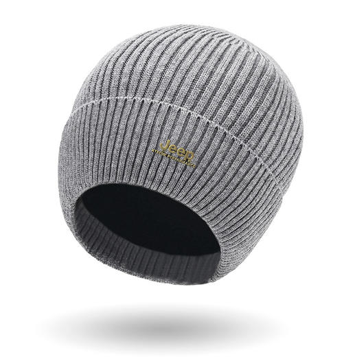 JEEP秋冬防风御寒保暖针织帽亲肤柔软百搭休闲冷帽包头帽JS018 商品图4