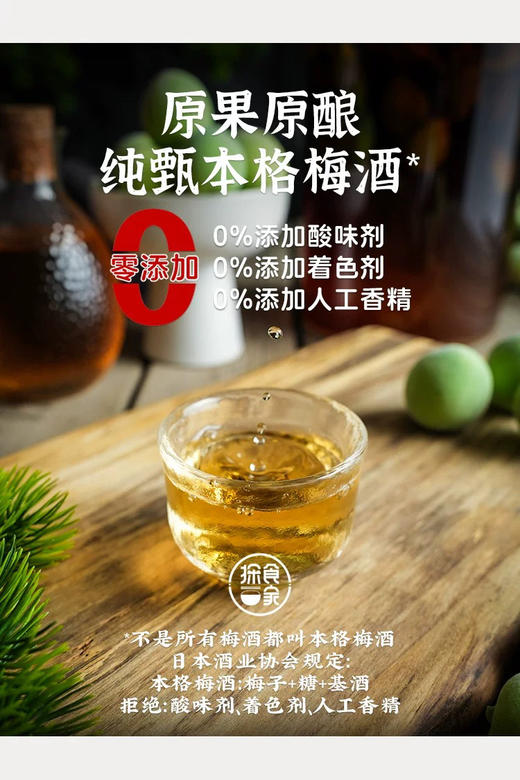 无添加本格青梅酒日式东方梅子酒12度低度微醺女生晚安甜果酒露酒 商品图3