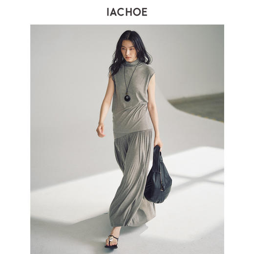 棉仓3531503005-高领无袖修身背心 商品图4