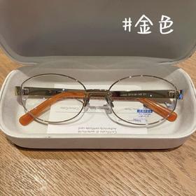 超轻钛框架眼镜 粗镜腿书呆子 椭圆光学素颜镜 防蓝光抗辐射 可配度数