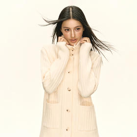 Ariseism 美式复古设计感开衫毛衣外套女秋季新款上衣