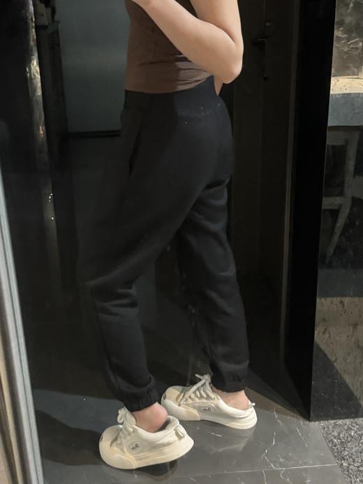 Nk 纯色logo宽松休闲运动高腰加绒卫裤运动裤（DQ5888 ）（蕾姐灰色M！黑色S参考白色S） 商品图6