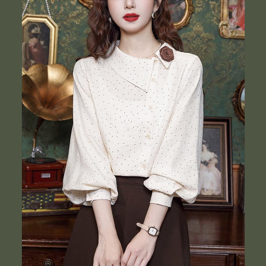 裁缝学苑AH77法式宽松显瘦不对称长袖衬衫纸样衬衣女装上衣服装打板 商品图1