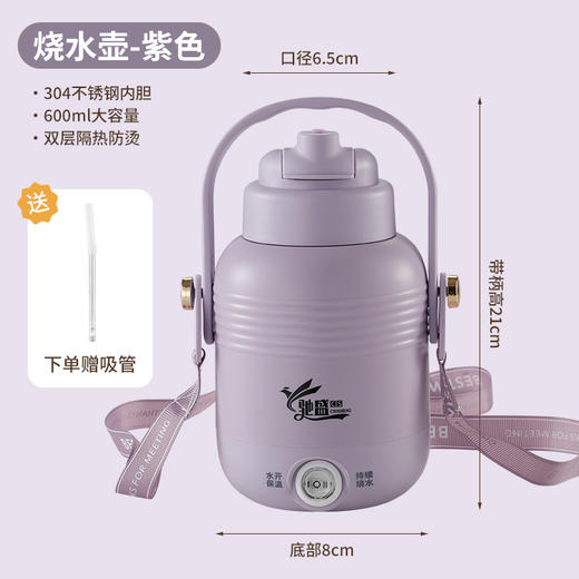 【便携式烧水壶】保温一体家用水杯 旅行大容量电热水壶 智能恒温礼品  商品图7