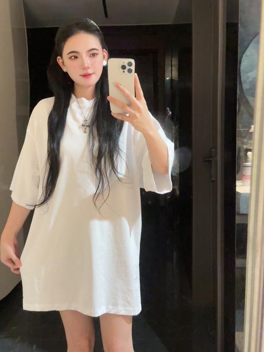 巴黎家简约圆领韩系通勤风宽松棉T恤 商品图4