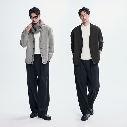 棉仓366808003-热暖空气层开衫卫衣 商品图4