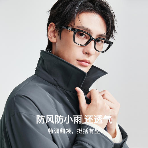 棉仓367815026-酵醒棉三防立领鹅绒面包羽绒服 商品图2