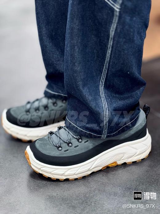 HOK@ ONE 全头层皮舒适减震耐磨抗冲击低帮城市通勤越野跑步鞋 Z-15652 商品图2