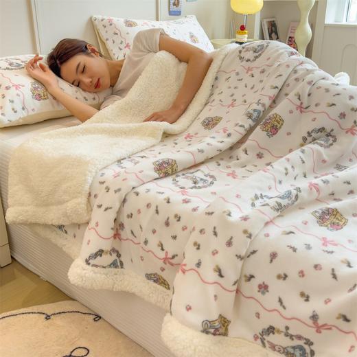 秋冬季【加厚卡通风学生宿舍家用牛奶绒多功能毛毯午睡毯沙发盖毯 商品图12