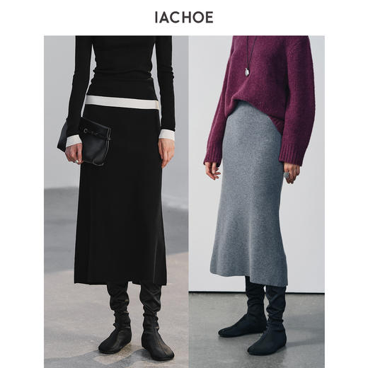 棉仓3661517004-全羊毛针织半身裙 商品图0