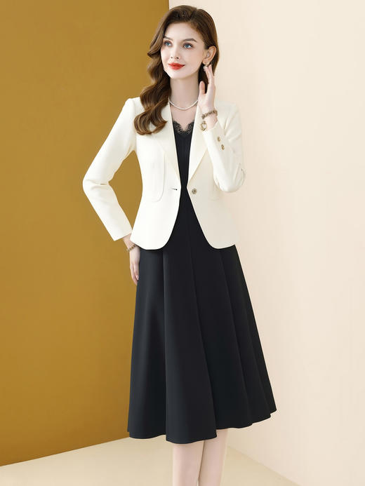 「自」全新升级【铂金会员201/天猫269/差价68】(65238)洛诗琳高级感气质休闲西装外套女2025秋装新款职业通勤显瘦百搭西服 商品图4