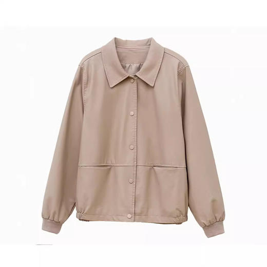 百媚生 皮衣外套洋气薄款休闲皮夹克上衣BKYQL1921 商品图4