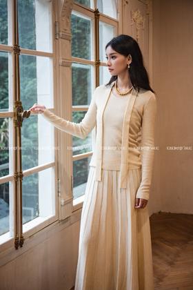 【门店同款】ENJOY冬季“暖冬知性”飘带款针织上衣 166893718