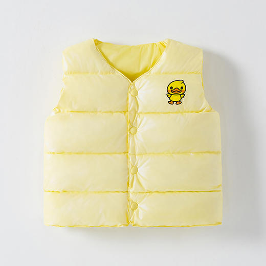 小黄鸭儿童棉马甲2025秋冬新款中小童外穿百搭坎肩男女宝宝加厚保暖背心 商品图8