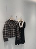 金蘑菇菇 黑白格经典大衣 复古感 商品缩略图7