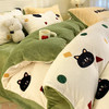 秋冬【A类ins牛奶绒三件套】卡通风高克重印花四件套 被套床上用品 商品缩略图7