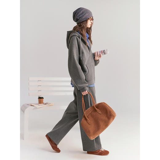 初棉果冻双面绒拉链卫衣 | 宽松版型、连帽设计、随性休闲风格【HZ】 商品图4