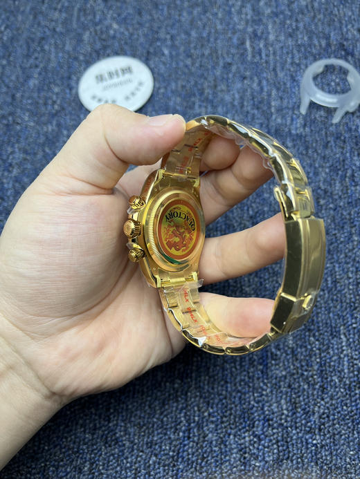 劳力士新款 QF配重版 包边迪通拿配重版 4131机 新品迪通拿是2025钟表与奇迹的钟表展 新款配色，分别为白金蓝面，玫瑰金巧克力面，和新款绿金迪和蒂芙尼蓝面让人眼前一亮 商品图5