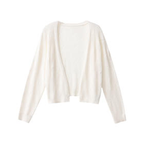 鹿向南「静蓝湖泊」米白色开衫