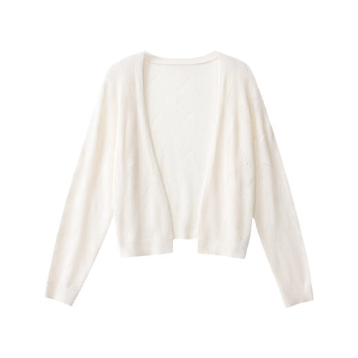 鹿向南「静蓝湖泊」米白色开衫 商品图0