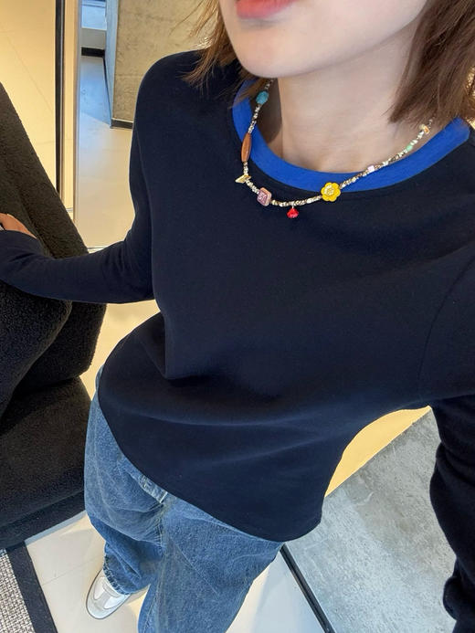 韩国设计师品牌假两件打底衫10082 商品图2