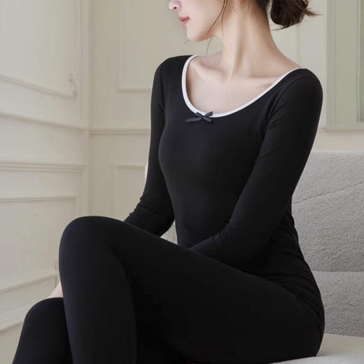 裁缝学苑AH71纯棉秋衣秋裤套装纸样女装打底棉毛衫保暖内衣两件套服装打板 商品图2