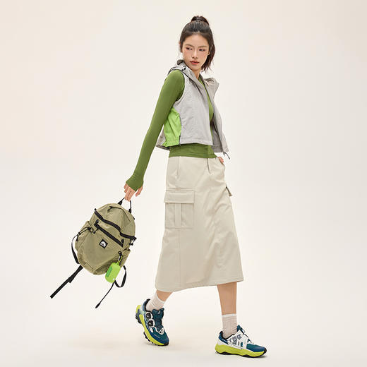 Leorrey/乐拉后开叉直筒通勤户外拒水加绒保暖运动半身长裙CQ1302 商品图4