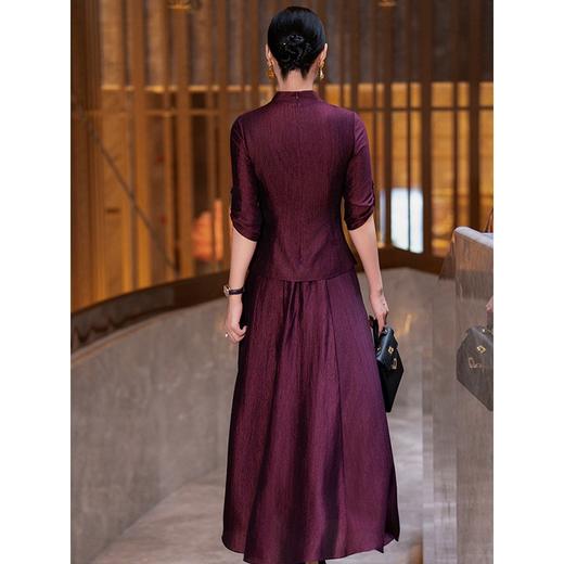 YBY 492C49套装裙时尚气质醋酸半身裙两件套 商品图3