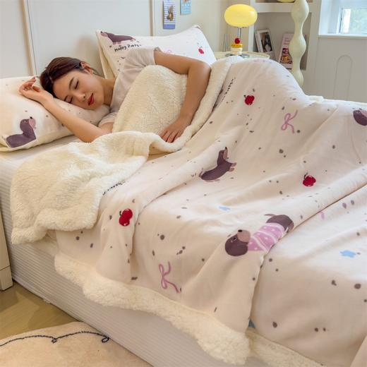 秋冬季【加厚卡通风学生宿舍家用牛奶绒多功能毛毯午睡毯沙发盖毯 商品图10