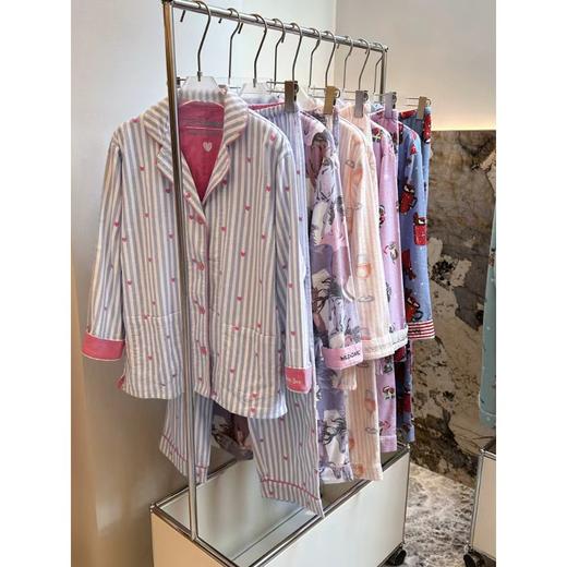 官网699！断码P.J.Sawage 2025新款秋冬双面磨毛保暖睡衣套装女 轻柔棉质月子服家居服pjs 商品图3