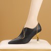 【预售5天】春秋季新款深口单鞋细跟性感高跟鞋羊皮及踝靴女鞋MLS&A806 商品缩略图0