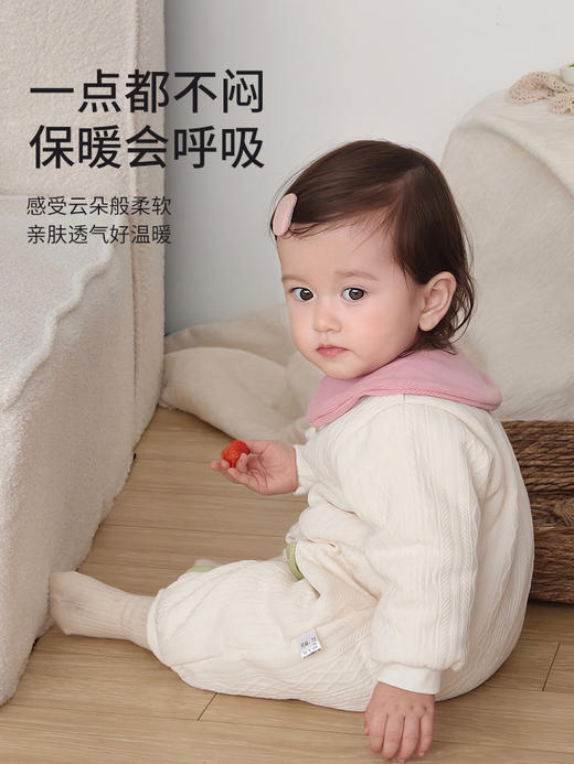 【百日仪式感连体衣！裸睡般亲肤】婴儿衣服秋冬装连体衣爬服小月龄女宝宝洋气哈衣百天冬季外出服。hb 商品图2