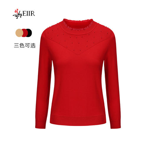 司歌套头毛衣长袖女秋冬修身百搭G90G2625 商品图2