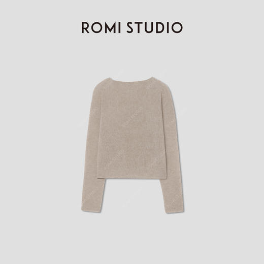 ROMI STUDIO康赛妮山羊绒桑蚕丝/软糯细腻套头毛衫RW24WS01158【现货】 商品图1