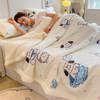 秋冬季【加厚卡通风学生宿舍家用牛奶绒多功能毛毯午睡毯沙发盖毯 商品缩略图0
