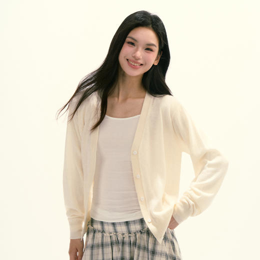 Ariseism 美式复古设计感长袖针织衫女秋季新款上衣 商品图0