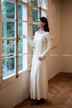 【门店同款】ENJOY冬季“暖冬知性”百搭百褶半裙 166893769